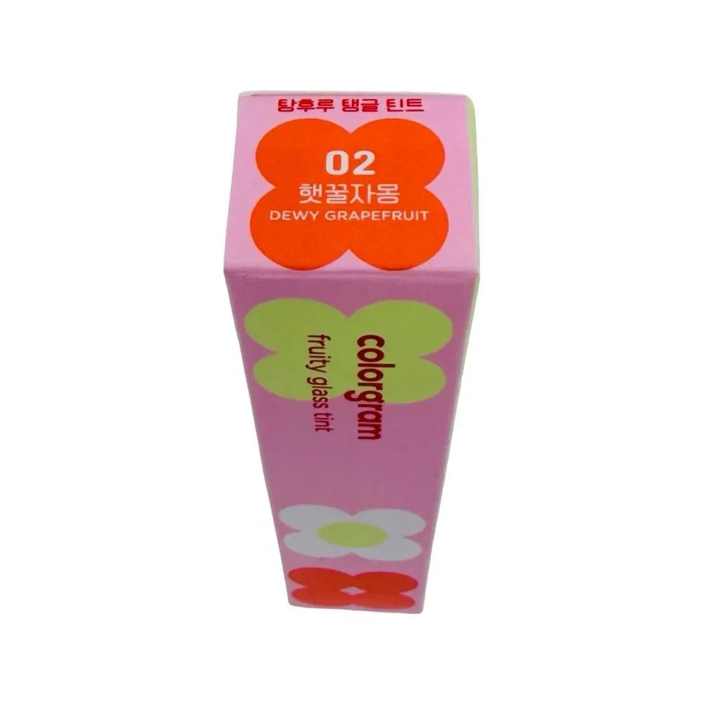 Colorgram Fruity Glass Lip Tint - 0.1 oz / 3g - 02 Dewy Grapefruit